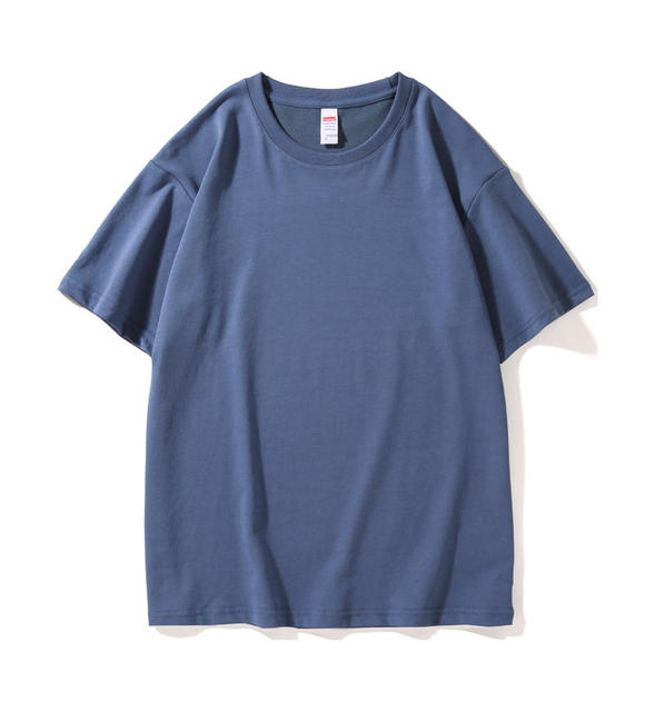 2024 Summer Cool Silk Loose Plain T-Shirt for Men