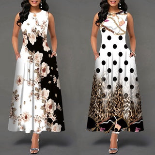 Evarisluxe Bohemian Sleeveless Long Dress