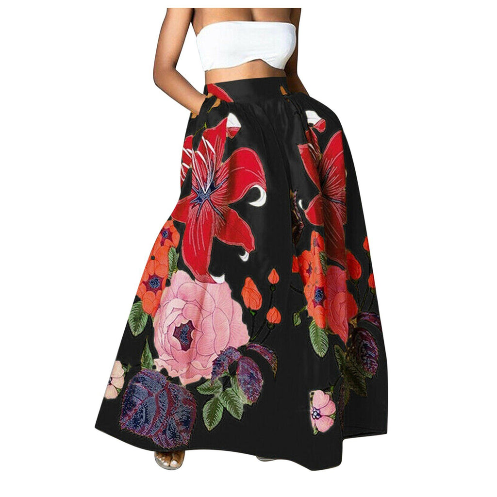 Artificial Fur Feather A-Line Mini Skirt