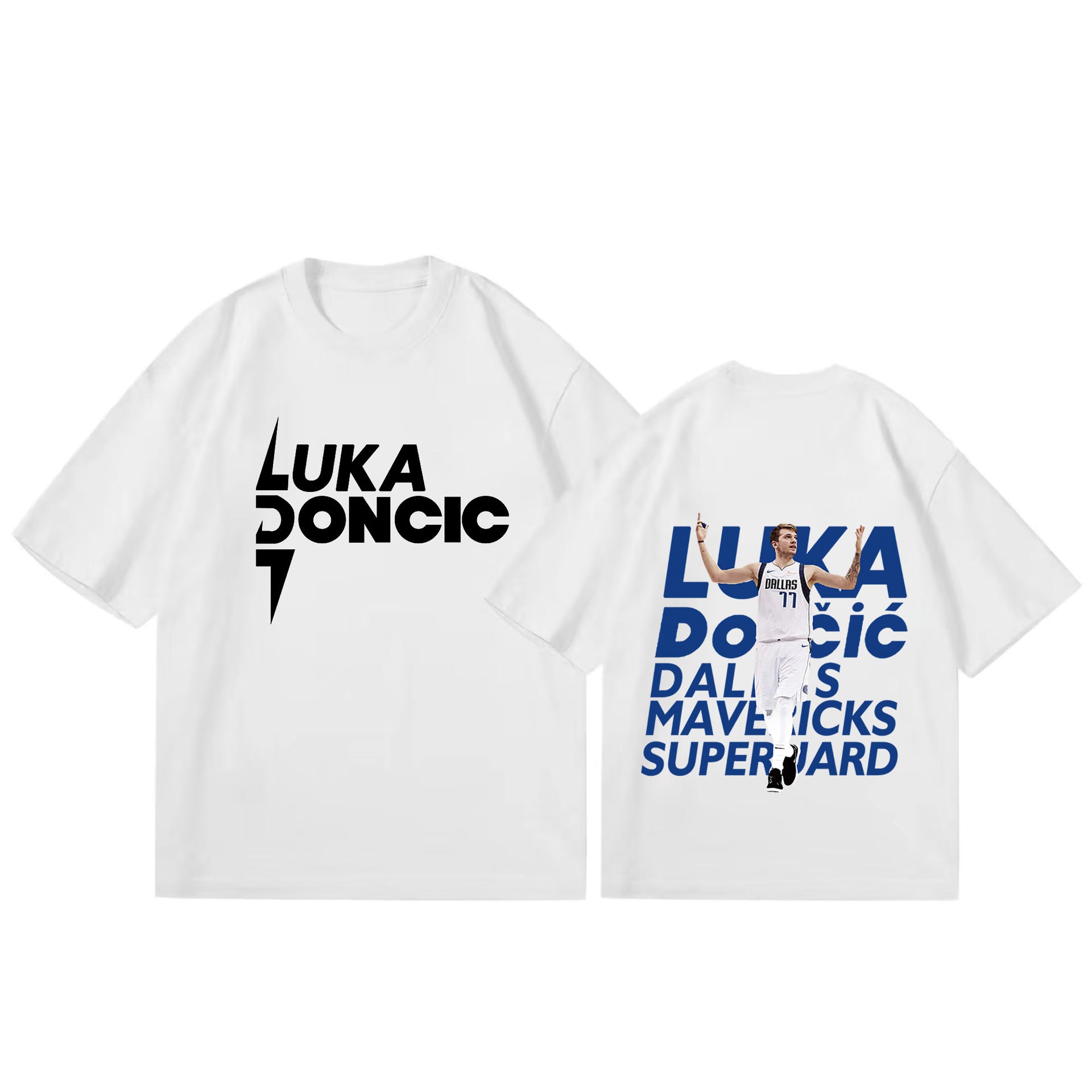 Casual Cotton T-shirt with Alphabetical Print for Men