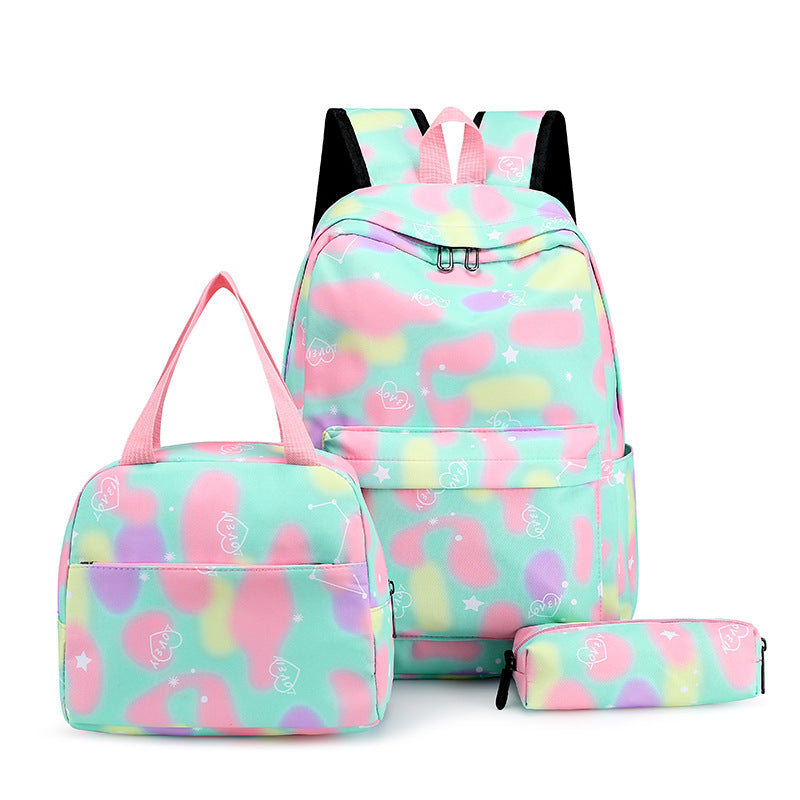 Large-capacity Three-piece Backpack Set for Students