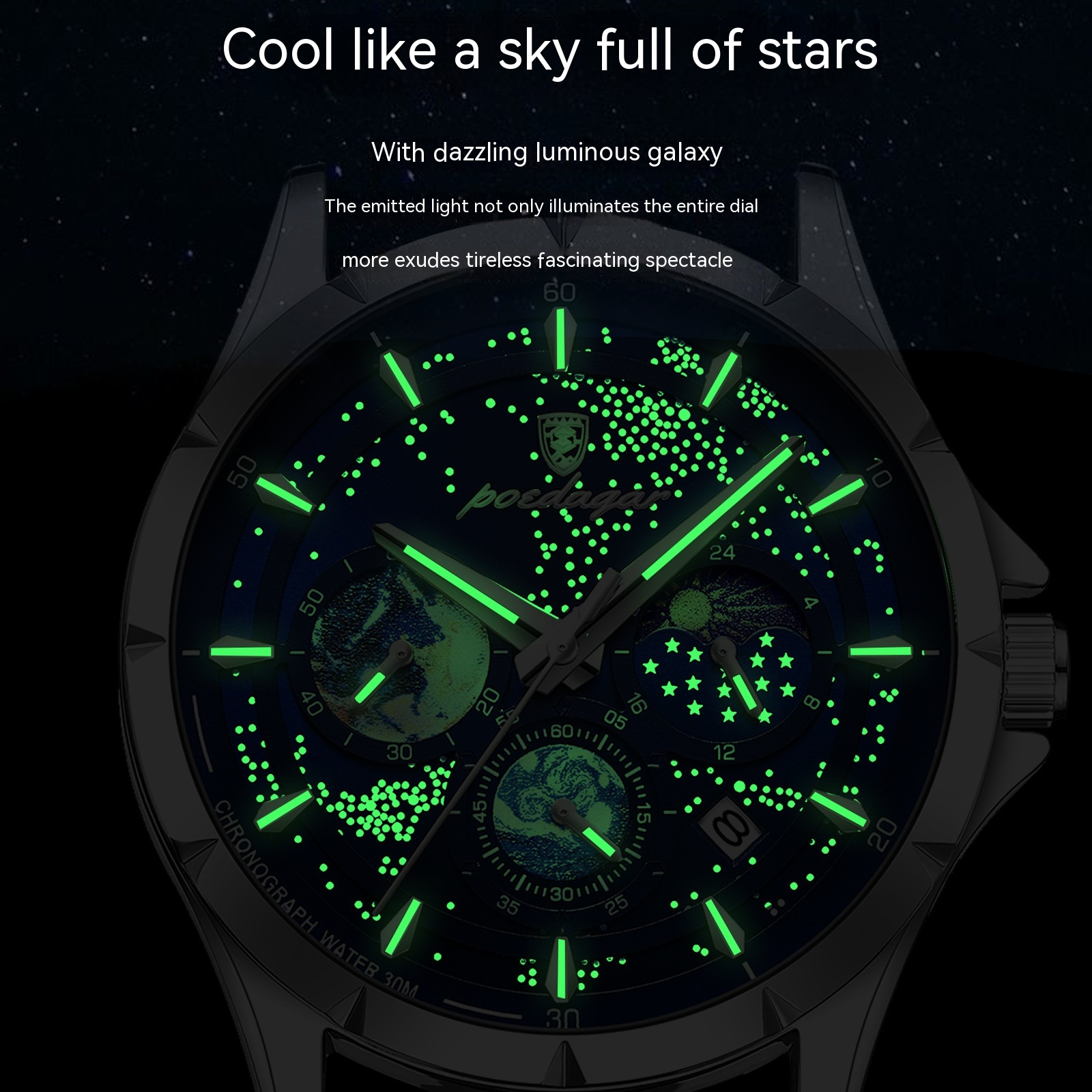 Men's Luminous Waterproof Watch
