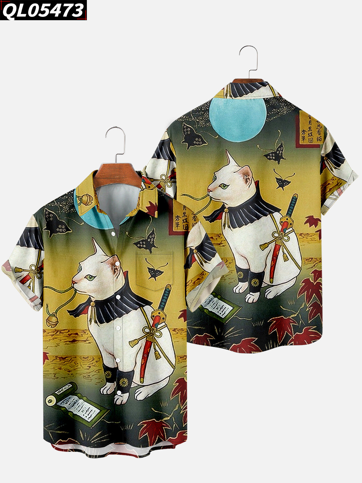 2023 Retro Style Men's Hawaiian Shirt for Summer