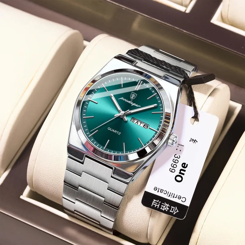 The Aqua Prestige Men's Slim Quartz Watch | Evarisluxe