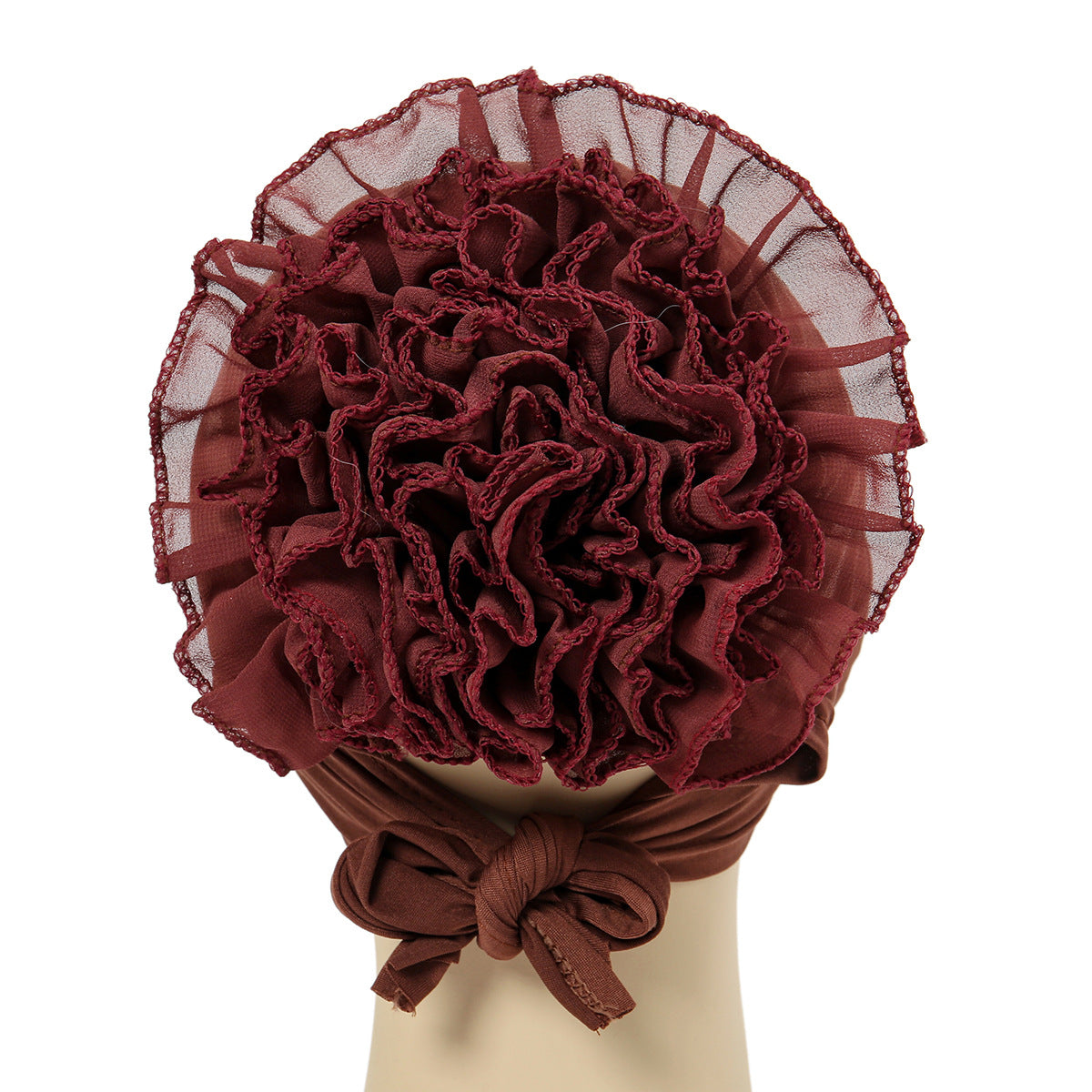 New Monochrome Muslim Chiffon Turban Hat (In Stock)