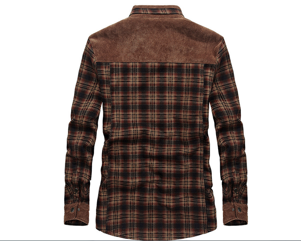 Plaid Long Sleeve Shirt Jacket
