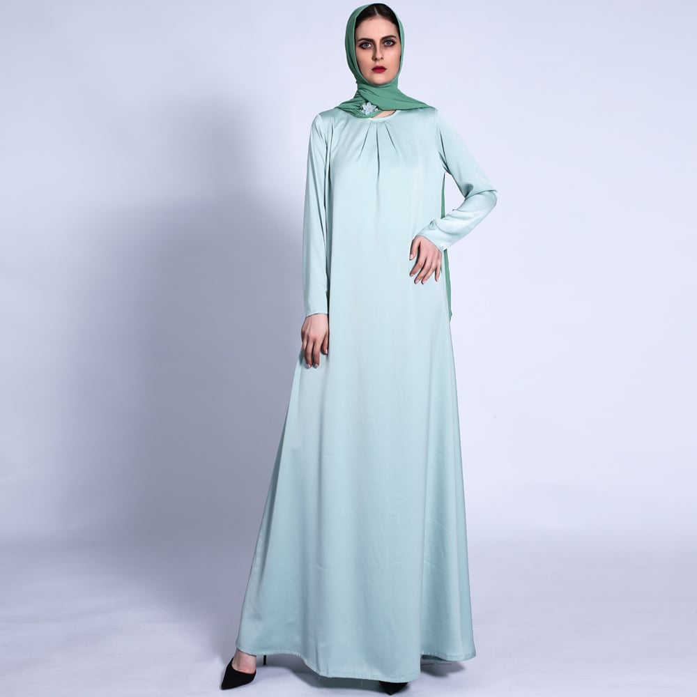 Loose Waist Solid Color Dress for Women