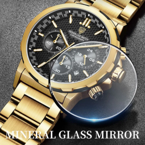 The Éclat Luminous Steel Strap Watch | Evarisluxe