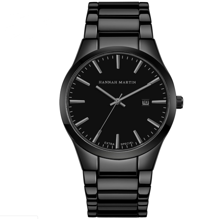 Quartz Watch with Steel Band for Men