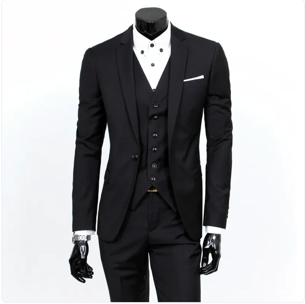 Men's Slim Fit Three-Piece Suit
