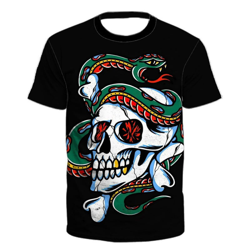2023 Fashion 3D Printed Short Sleeve T-Shirt for Men