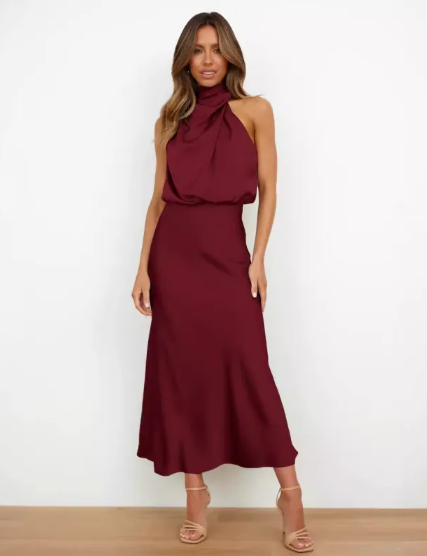 Evarisluxe Longue Silhouette Maxi Dress