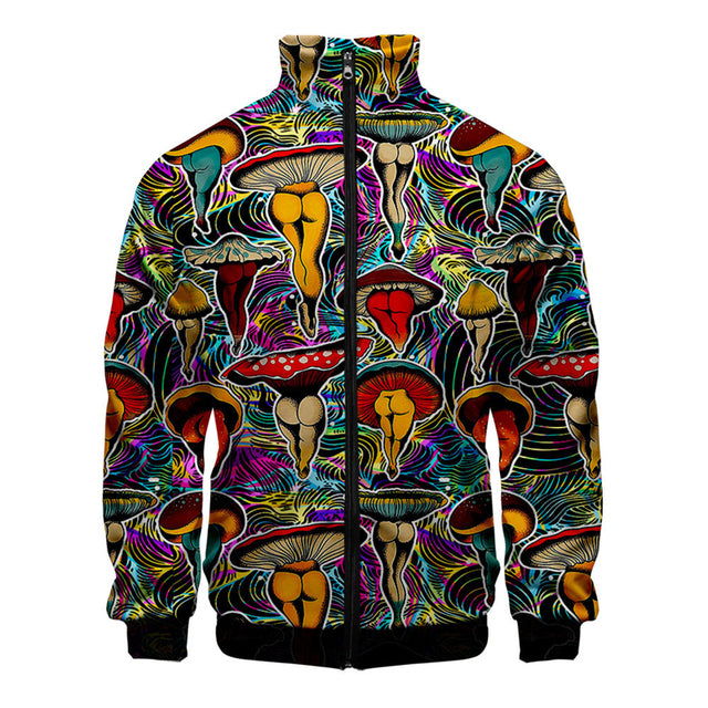 Casual Zip Up Jacket and Long Sleeve Tops for Men/Women