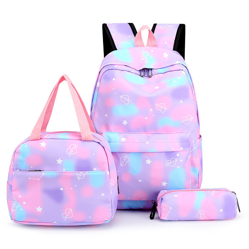 Large-capacity Three-piece Backpack Set for Students