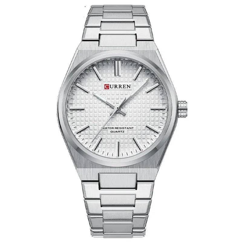 Le Poli Stainless Steel Quartz Watch | Evarisluxe