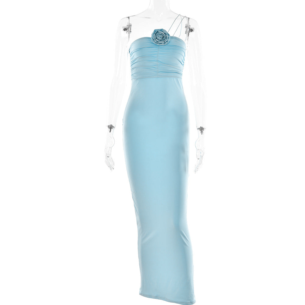 2023 Summer Women's Backless Halter Maxi Dress