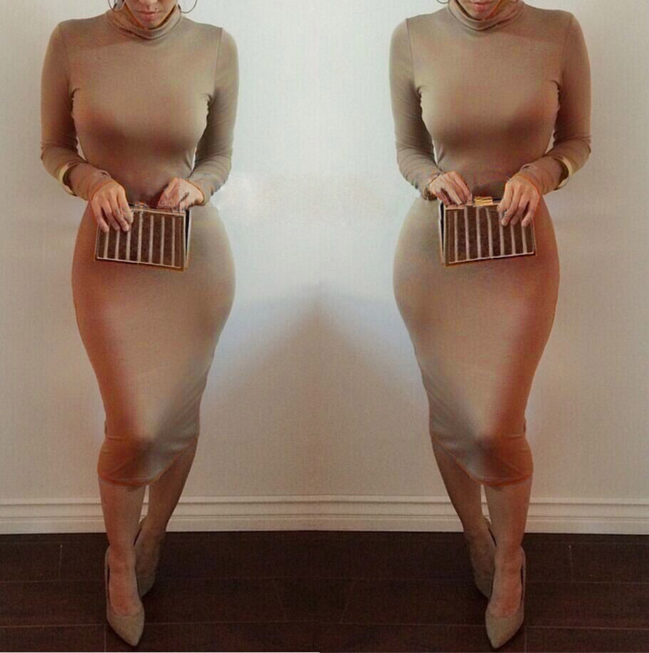 Evarisluxe Long Sleeve Bandage Nightclub Dress