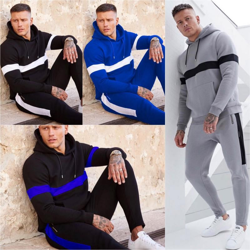 Men's Fashion Hoodie Tracksuit Set (2 Pieces)