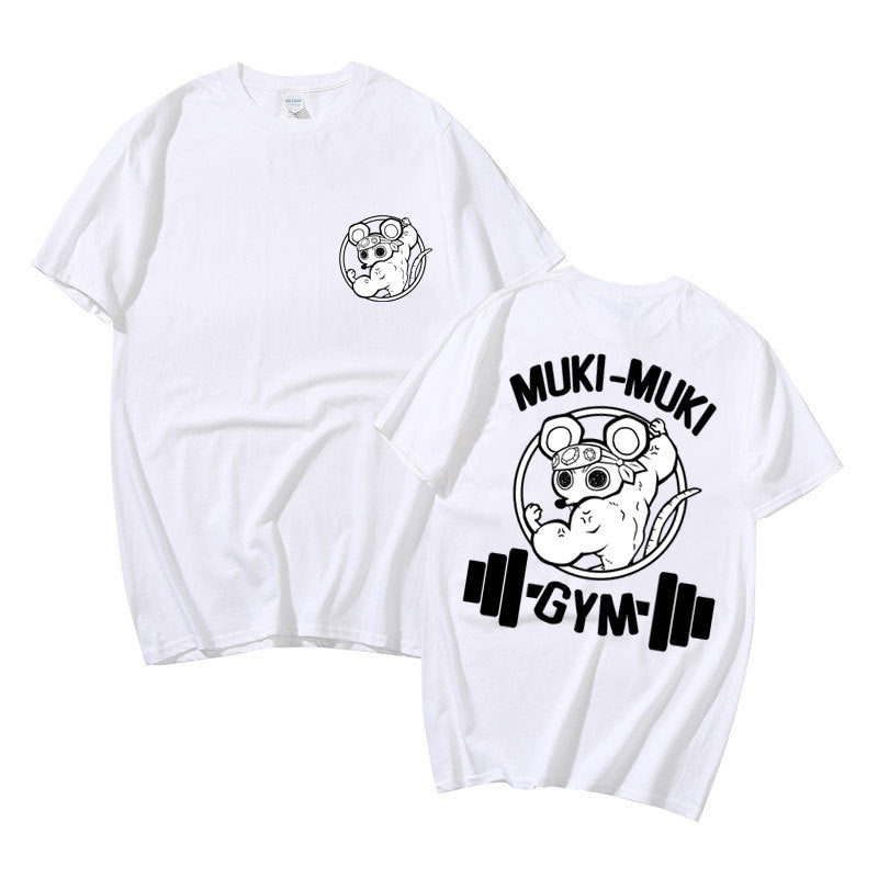 Ninja Muscle Mouse Anime Summer Casual Short Sleeve