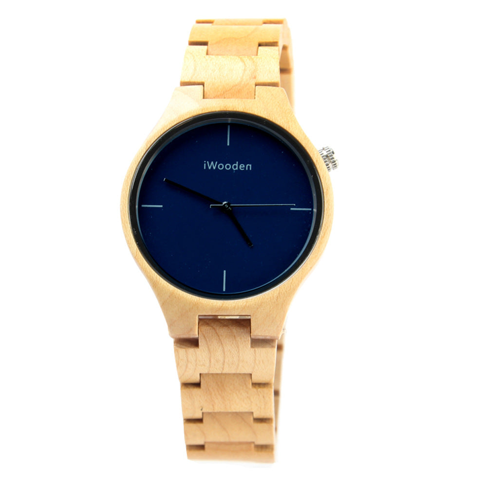 Creative Black Sandalwood Watch for Men