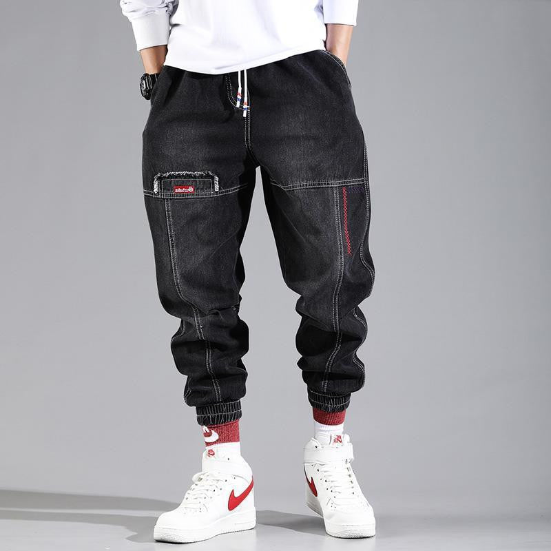 Retro Loose Harem Pants for Men with Tapered Fit