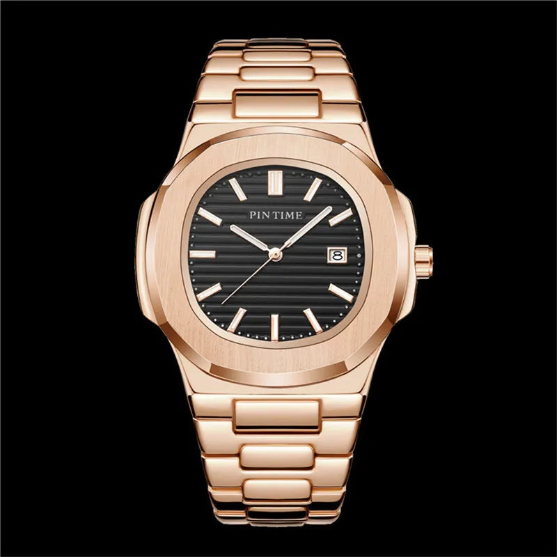 The Calendrier Luminous Steel Band Watch | Evarisluxe