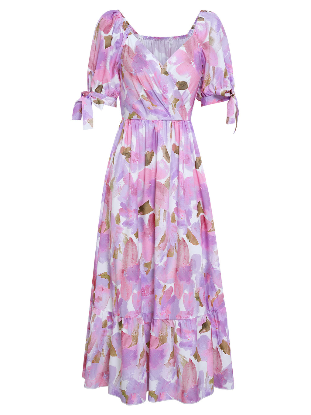 2023 Summer Women's Floral V-Neck Long Dress