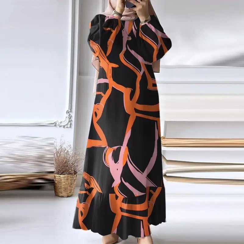 The Vintage Volanté Ruffle Hem Maxi Dress | Evarisluxe