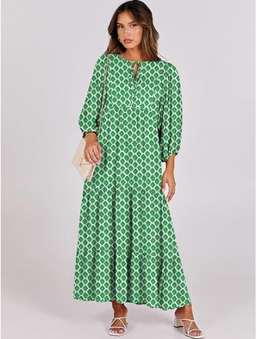 Stella Dress 2024 Women's Bohemian Long Beach Dress