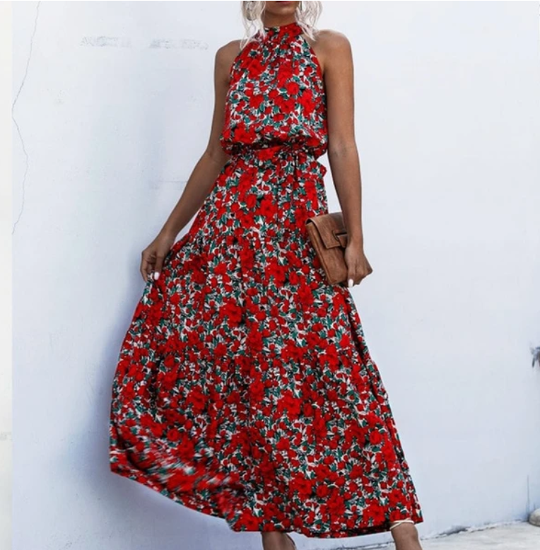 Bohemian Print Dress for Spring and Summer