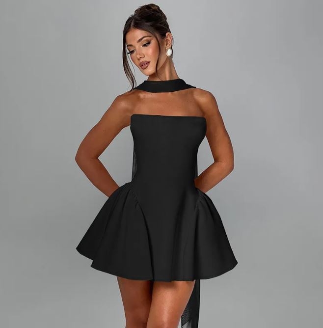 The Tube Zip Dos Short Dress | Evarisluxe