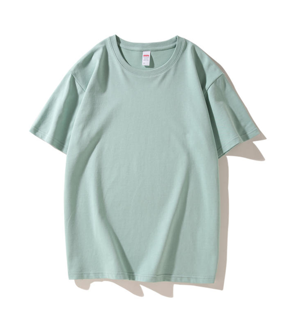 2024 Summer Cool Silk Loose Plain T-Shirt for Men