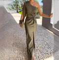 Shoulder Knot Slim Fit Dress