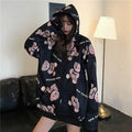 Trendy Bear Hoodie for Women - Loose Fit Autumn Jacket