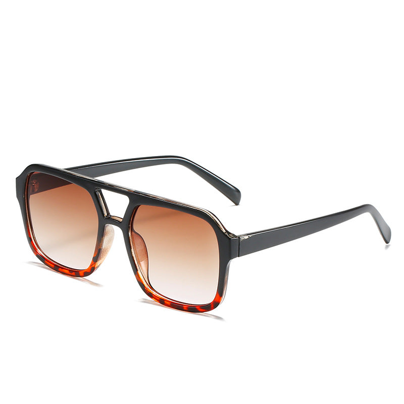 2021 Vintage Square Double Beam Sunglasses for Women