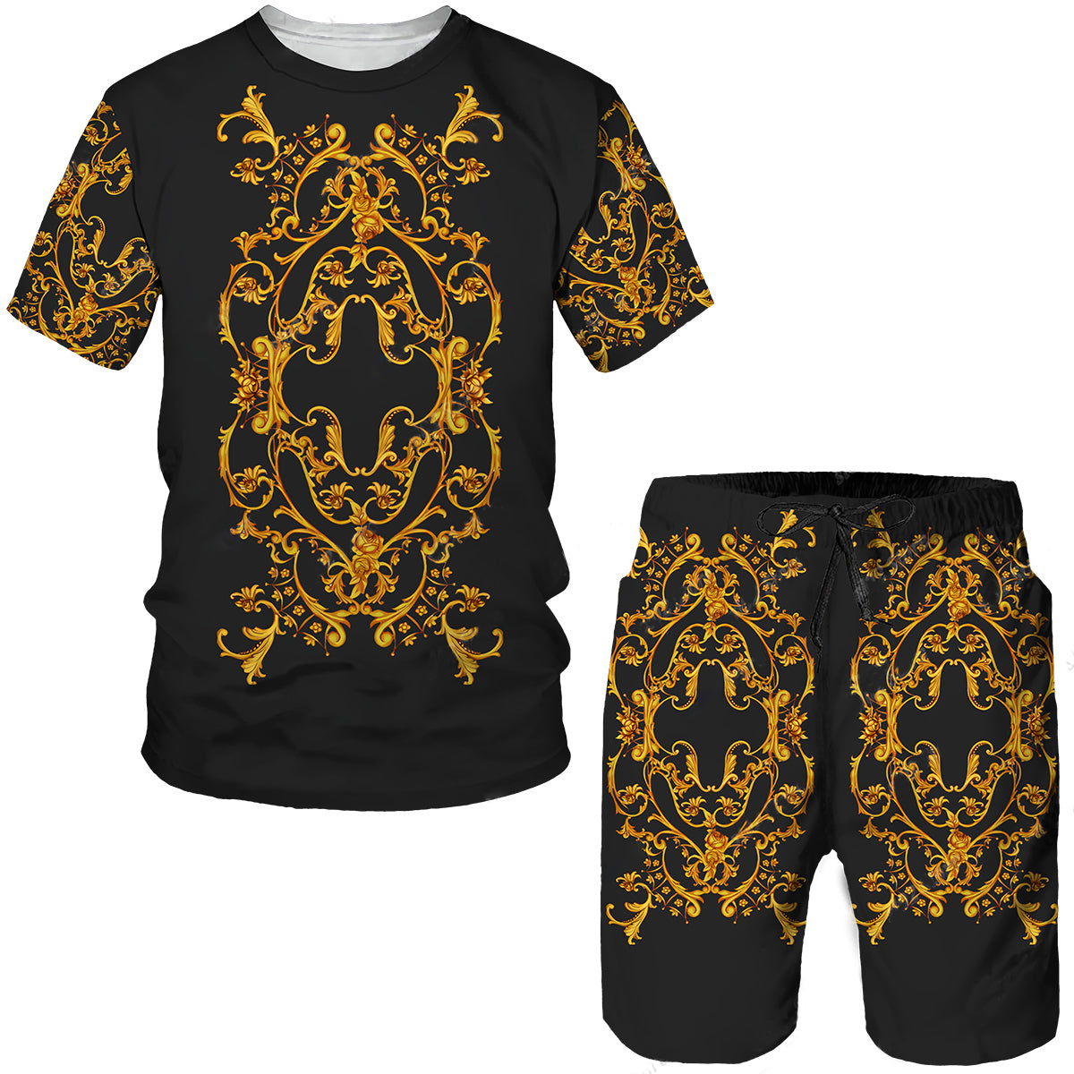 Men's 2-Piece 3D Print Sportswear Set - Summer Outfit