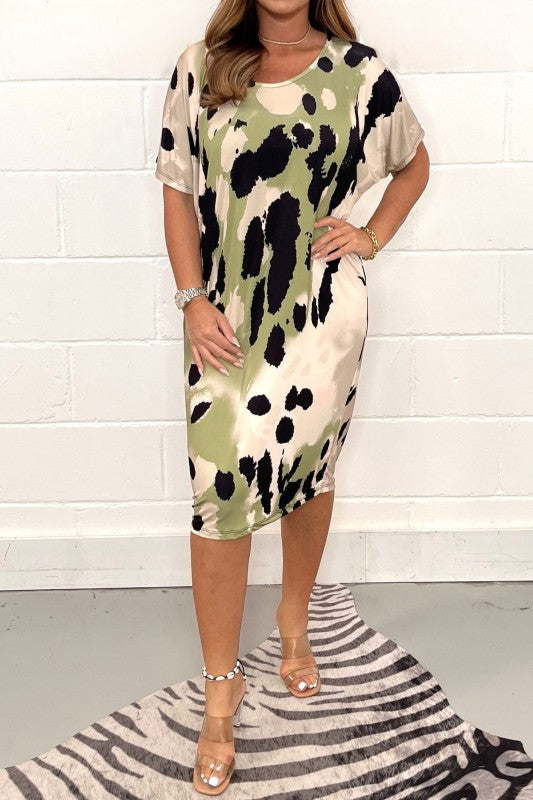 2023 Summer Plus Size Floral Casual Dress for Women