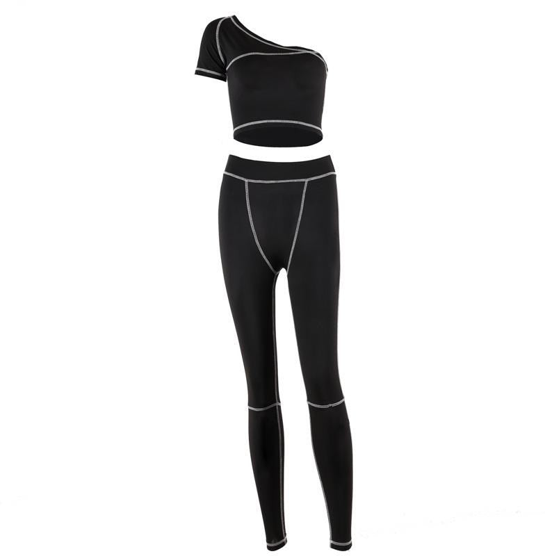 Fashionable Spring Summer Two-Piece Yoga Set