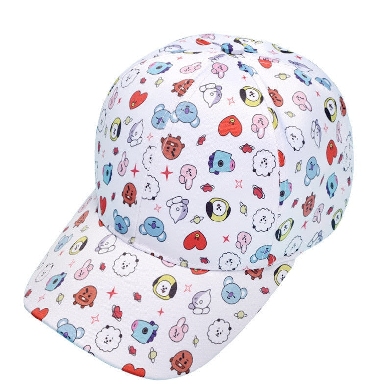 BTS Bulletproof Stylish Cap, Flat Brim Sun Hat