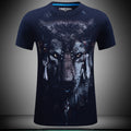 3D Animal Pattern Short Sleeve T-Shirt for Men