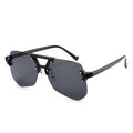 Irregular Gray Ant Frameless Sunglasses for Men & Women