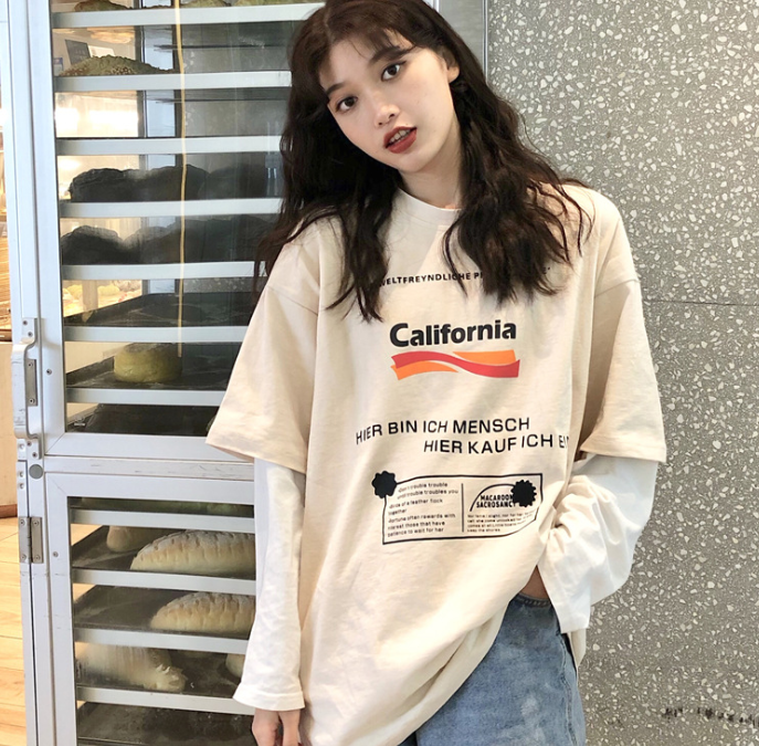 Korean Style Loose Spring Summer Casual T-Shirt for Women