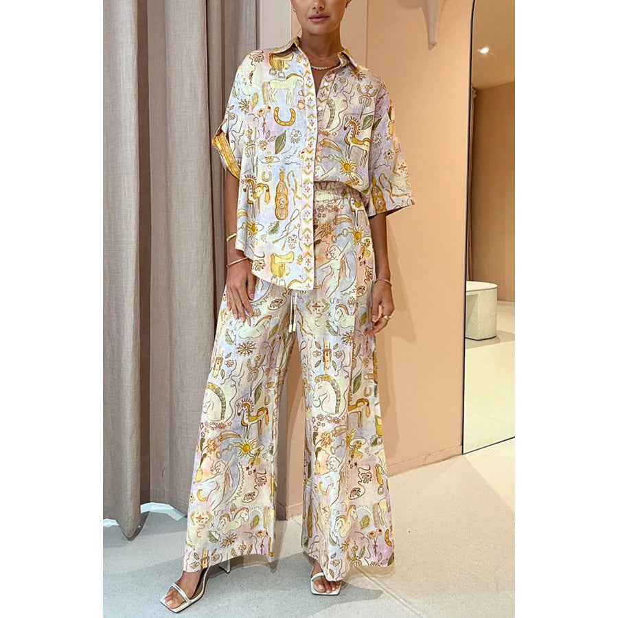 2023 Spring Summer Casual Pocket Two-Piece Set
