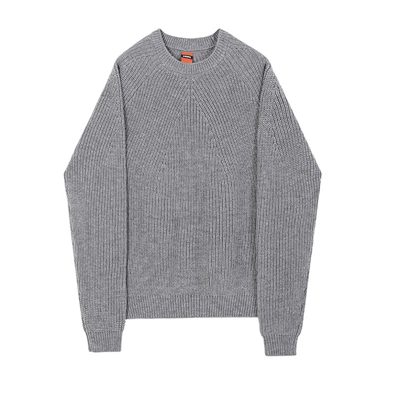 Men's Solid Color Sweater Jacket