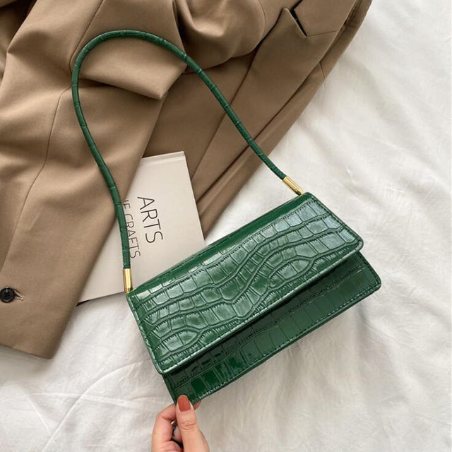 Evarisluxe Stone Pattern Structured Shoulder Bag