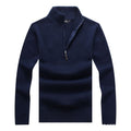 Korean Style Slim Fit Striped Knit Sweater for Men