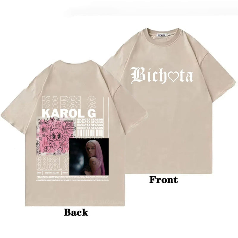 Karol G Black Short Sleeve Shirt for Men and Women