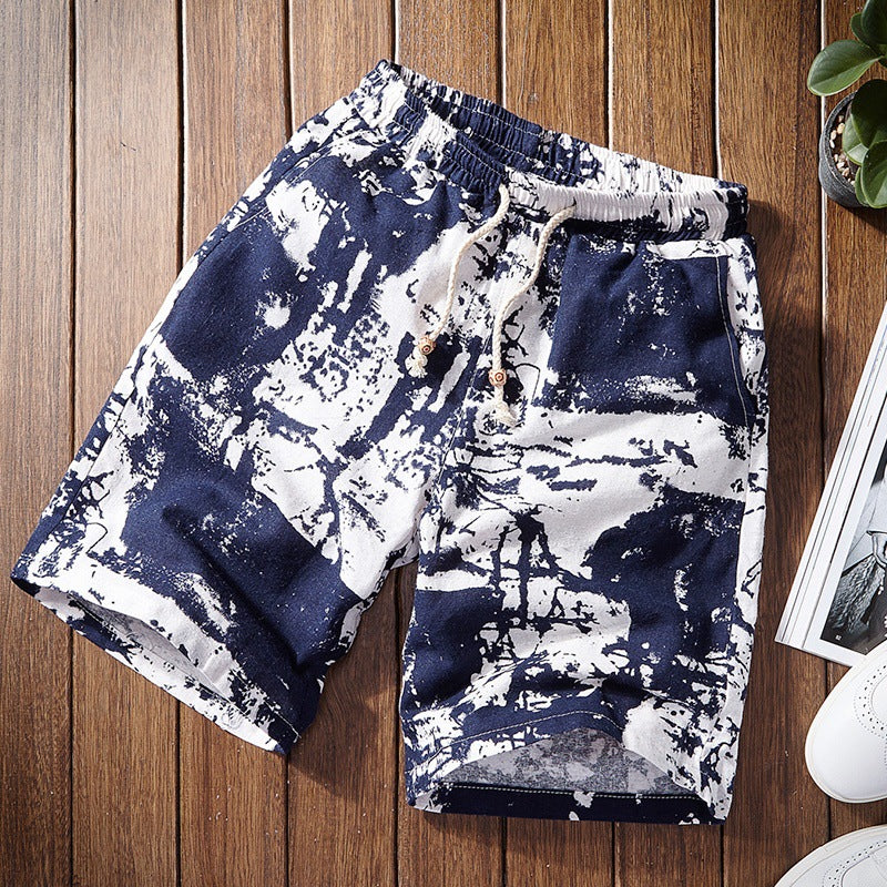 Casual Loose Beach 5-Point Sports Pants for Men