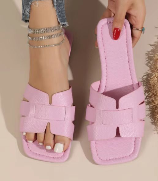 Summer Casual Woven Flat Beach Sandals for Women 36-43