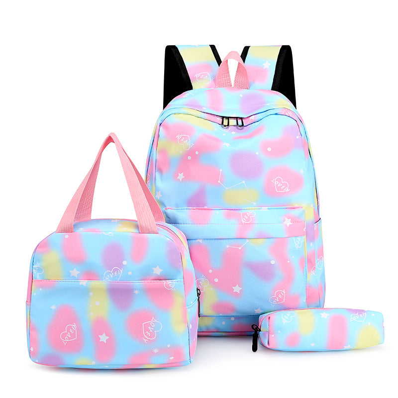 Large-capacity Three-piece Backpack Set for Students